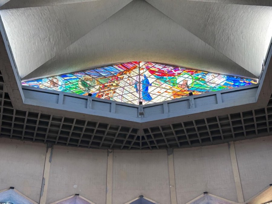 Vitral superior de la catedral
