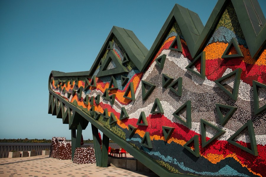 Escultura Caimán del Río en el Gran Malecón